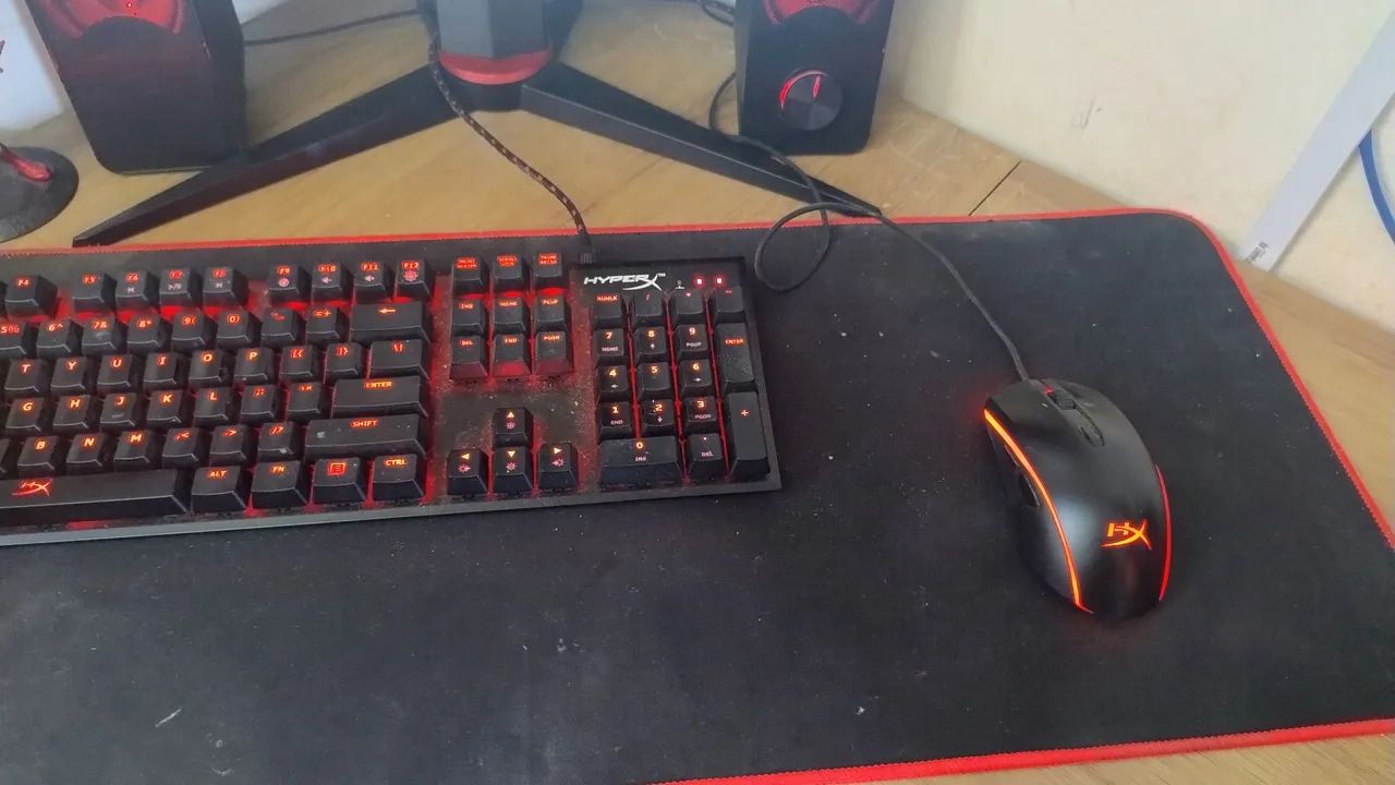 Teclado mecânico e mouse Gamer HyperX Alloy FPS Pro Red Switch - Foto 3