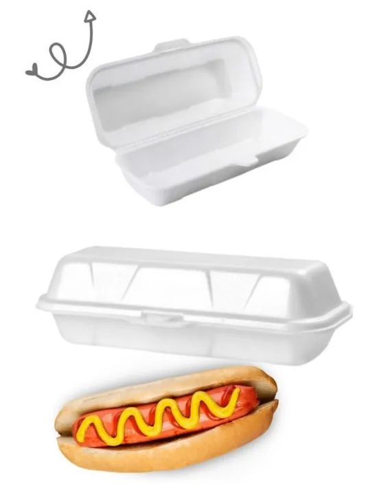 Hamburgueira Isopor para Cachorro Quente