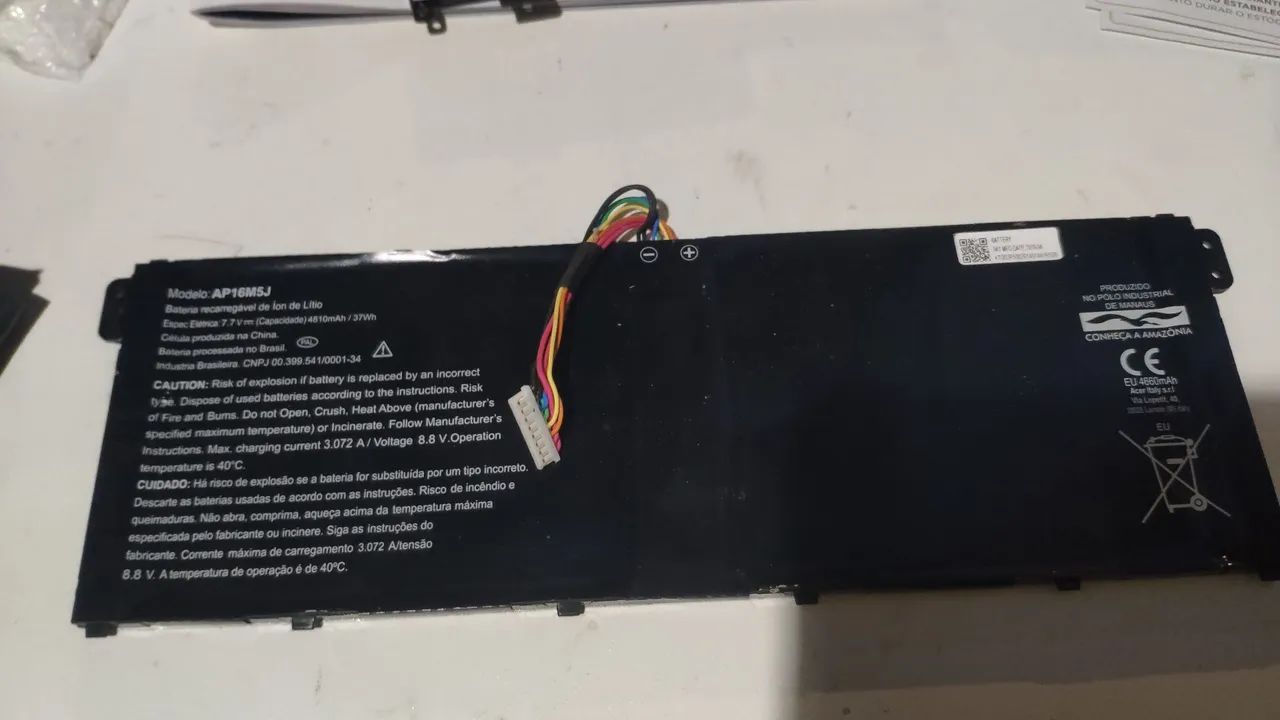 Bateria de notebook AP16m5j 7.7v 4810mah