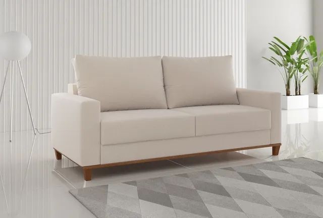 Estofado Living em Linho  180m 3 Lugares s76 - Foto 4