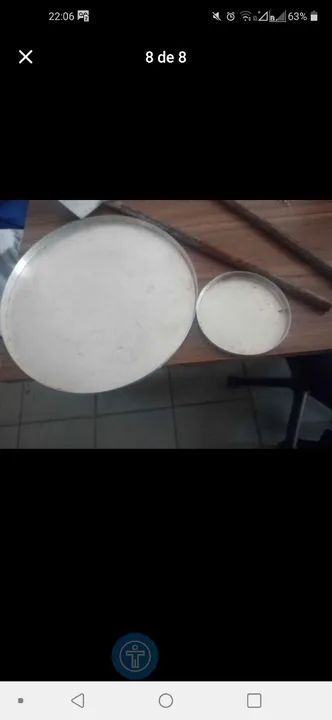 Carrinho pizza esfiha com rodinha transporteí - Foto 5