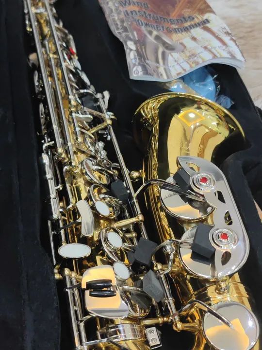 R$ 2.100,00 Sax Alto Novo Mib Garantia de 12 Meses Claudemiro Instrumentos Musicais - Foto 2