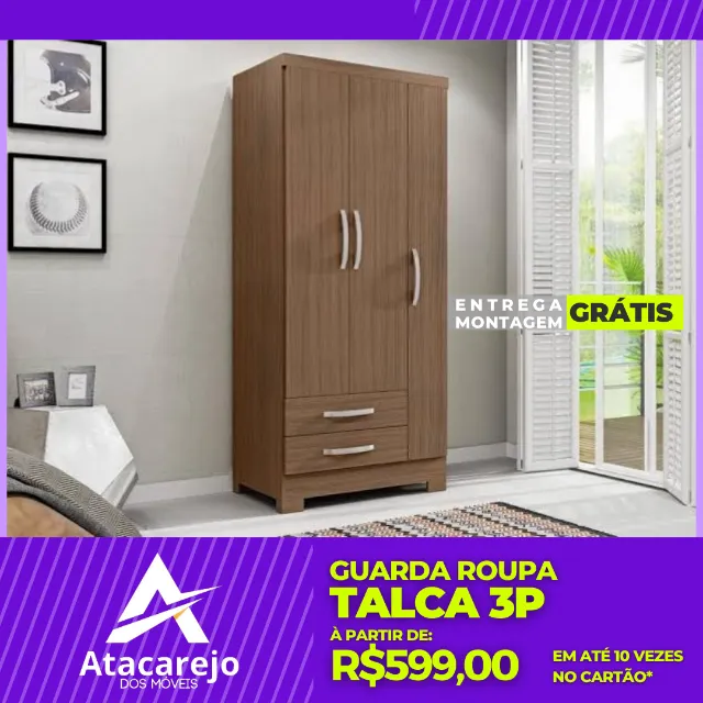 Guarda Roupa Solteiro Entrega e Montagem Grátis