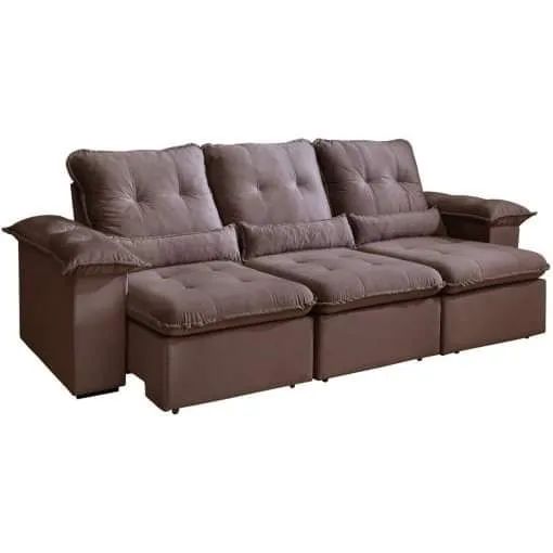 Sofá retrátil e reclináveis arsenal 2.70m pr T517 - Foto 4