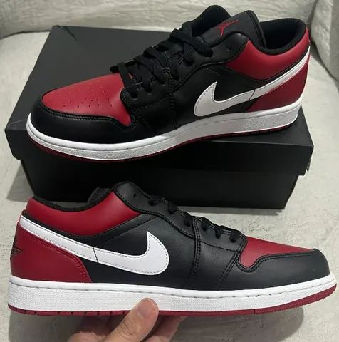 Tênis Air Jordan 1 Low Alternate Bred Toe 100% Original - Foto 3