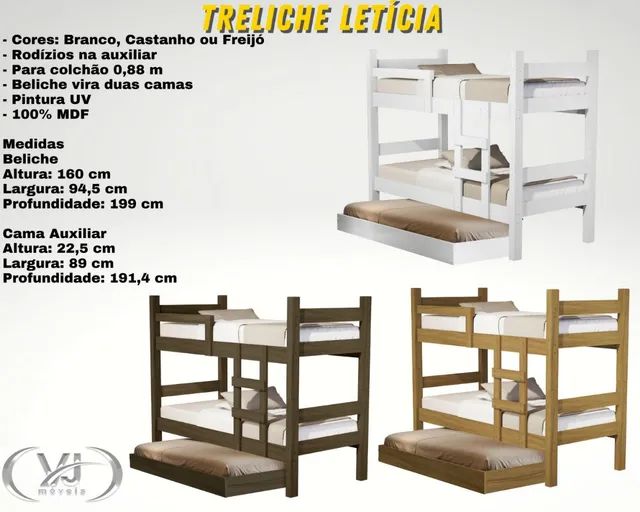 Treliche completa com colchões 