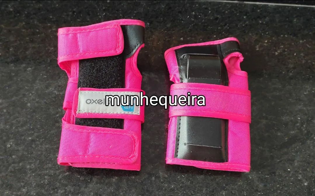 Capacete + kit de proteção OXELO infantil (NOVO) - Foto 4