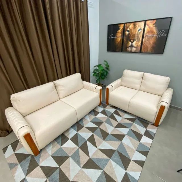sala conjunto sofa 2 e 3 lugares 