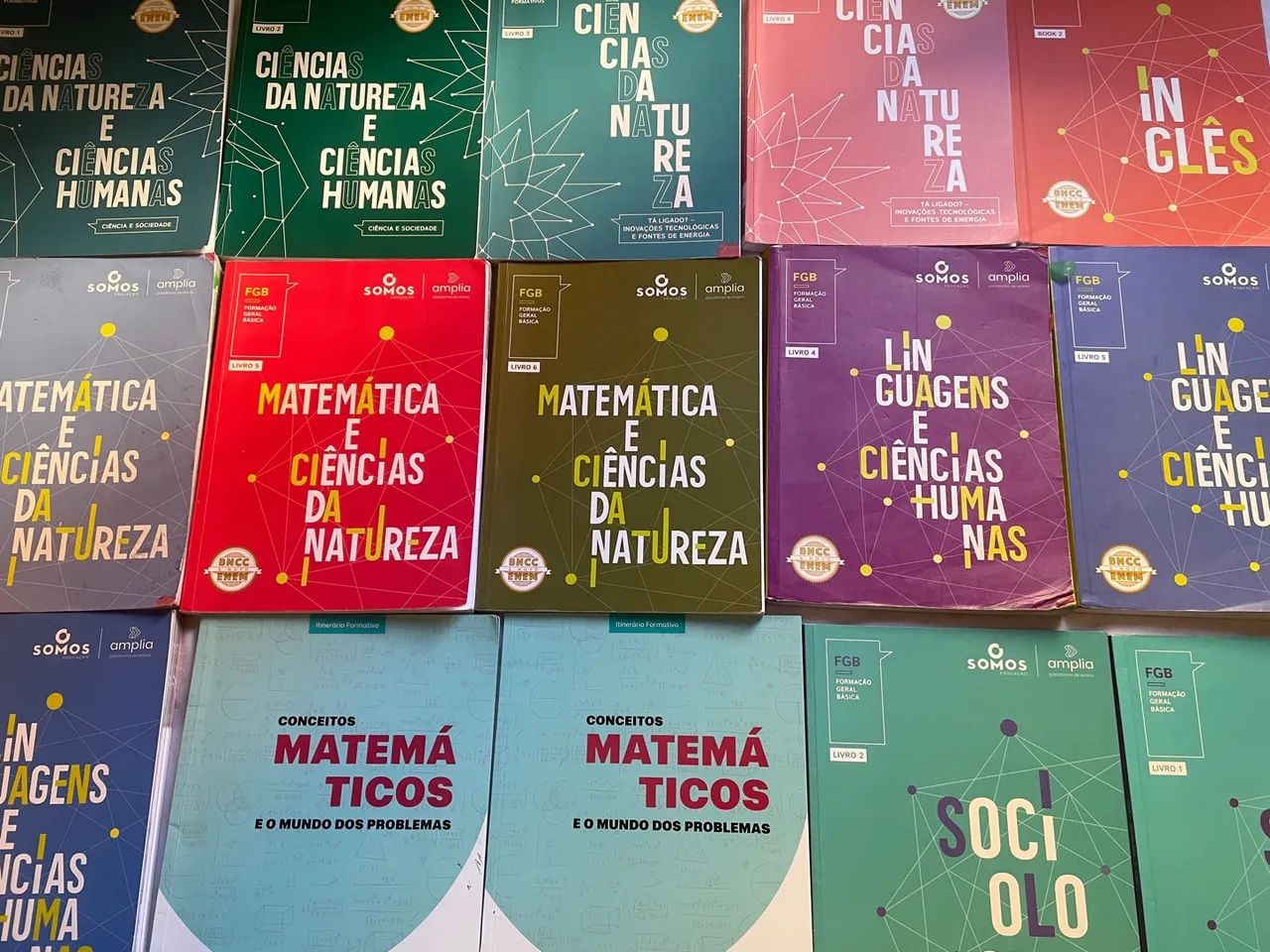 Livros Didáticos Ensino Médio - Vários Títulos Somos/Amplia