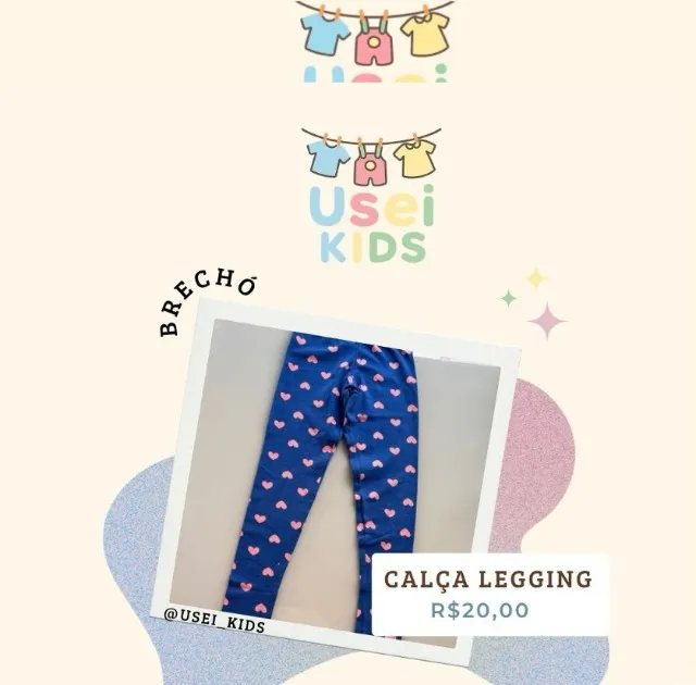 CALÇA LEGGING INFANTIL