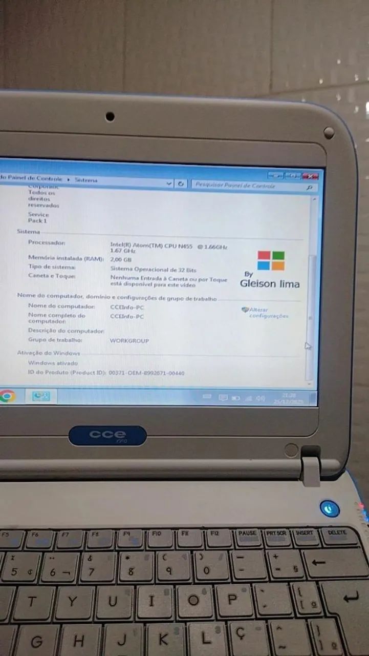Netbook CCE Info Windows 7 Pro Ativado 2G  - Foto 6