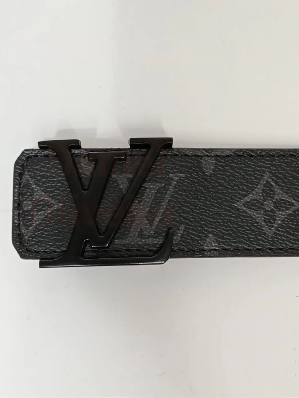 Cinto de couro Louis Vuitton Trevor 4cm  - Foto 5