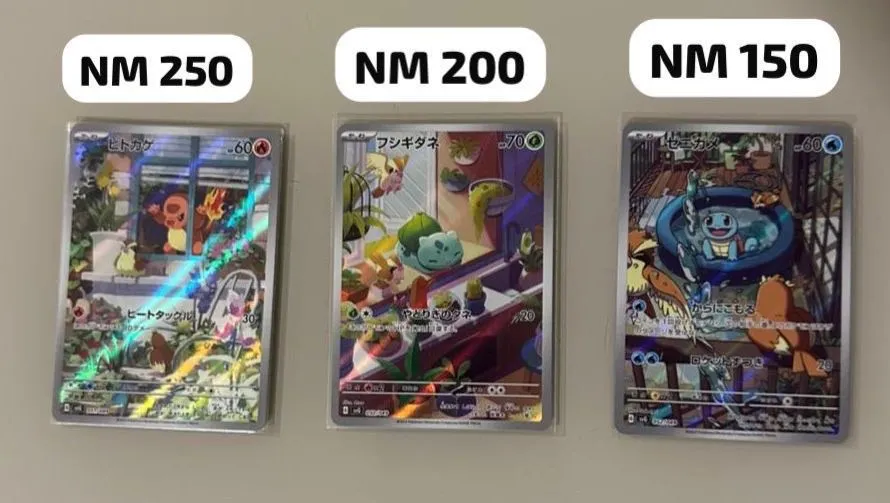 Pokémon Cards - Full Art - Charmander, Bulbasaur e Squirtle