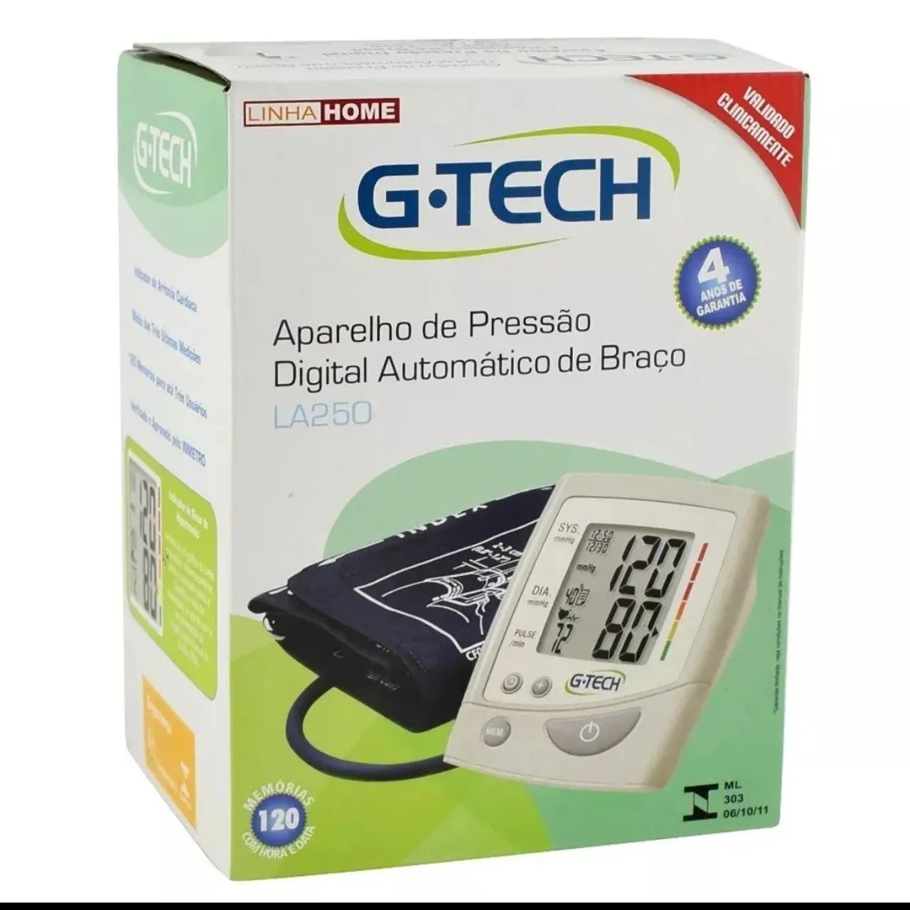 Monitor de pressão digital automático G-Tech LA250