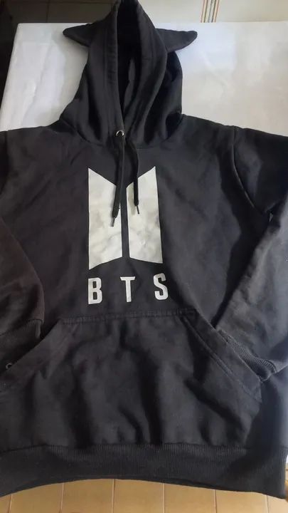 Blusa Moletom Moletom Feminino Bts Moletom Do Bts Preto Casaco