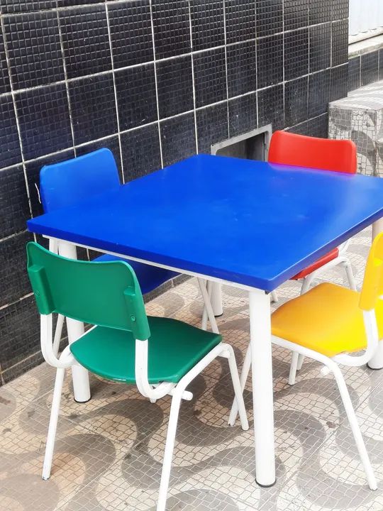 Mesa Infantil Colorida - Foto 2