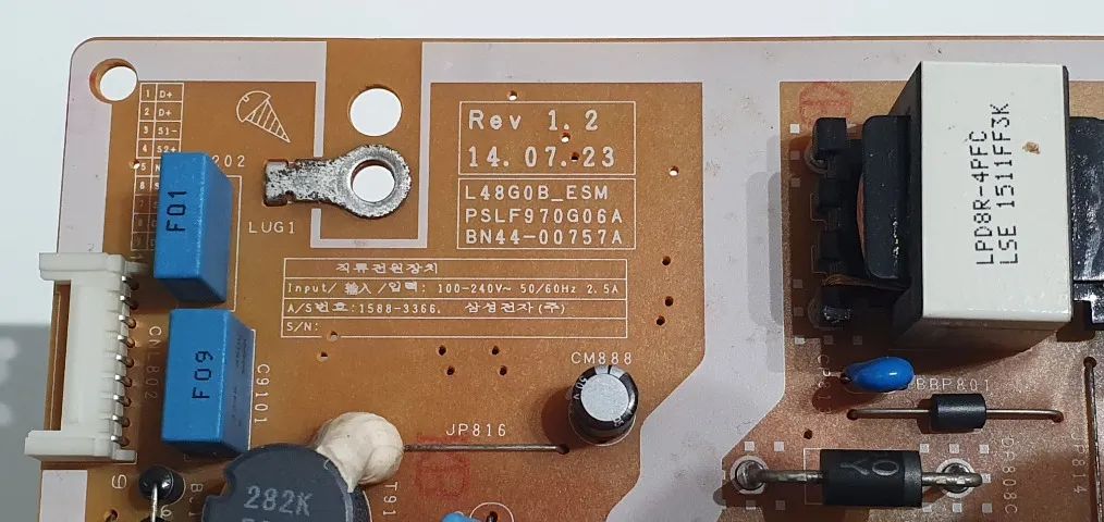 Placa da fonte TV Samsung UN48H4203 (BN44-00757A) - Foto 2