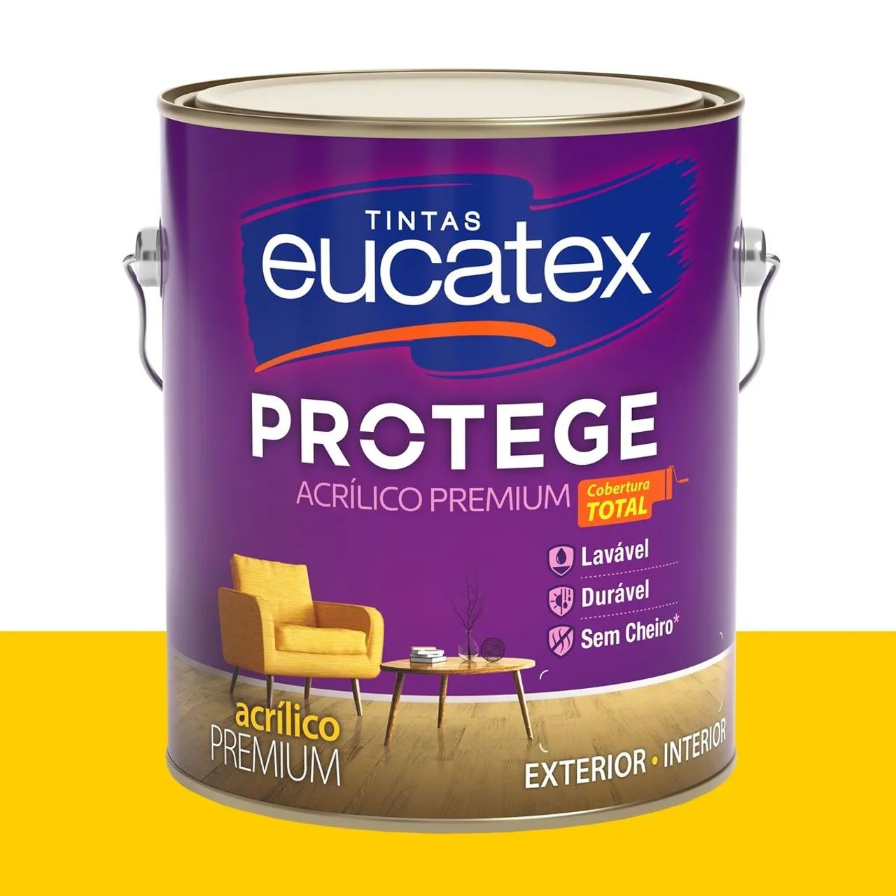 Tinta Acrílica Acetinada Eucatex Polpa de Maracujá 3,2 L