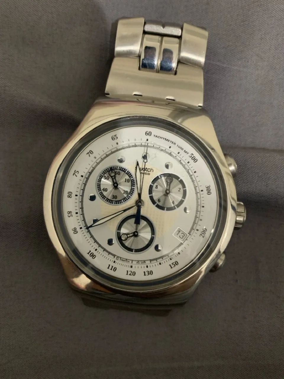 Raro Swatch Wealthy Star 007 James Bond Irony The Chrono XL 47MM YOS401G SuÍço - Foto 5