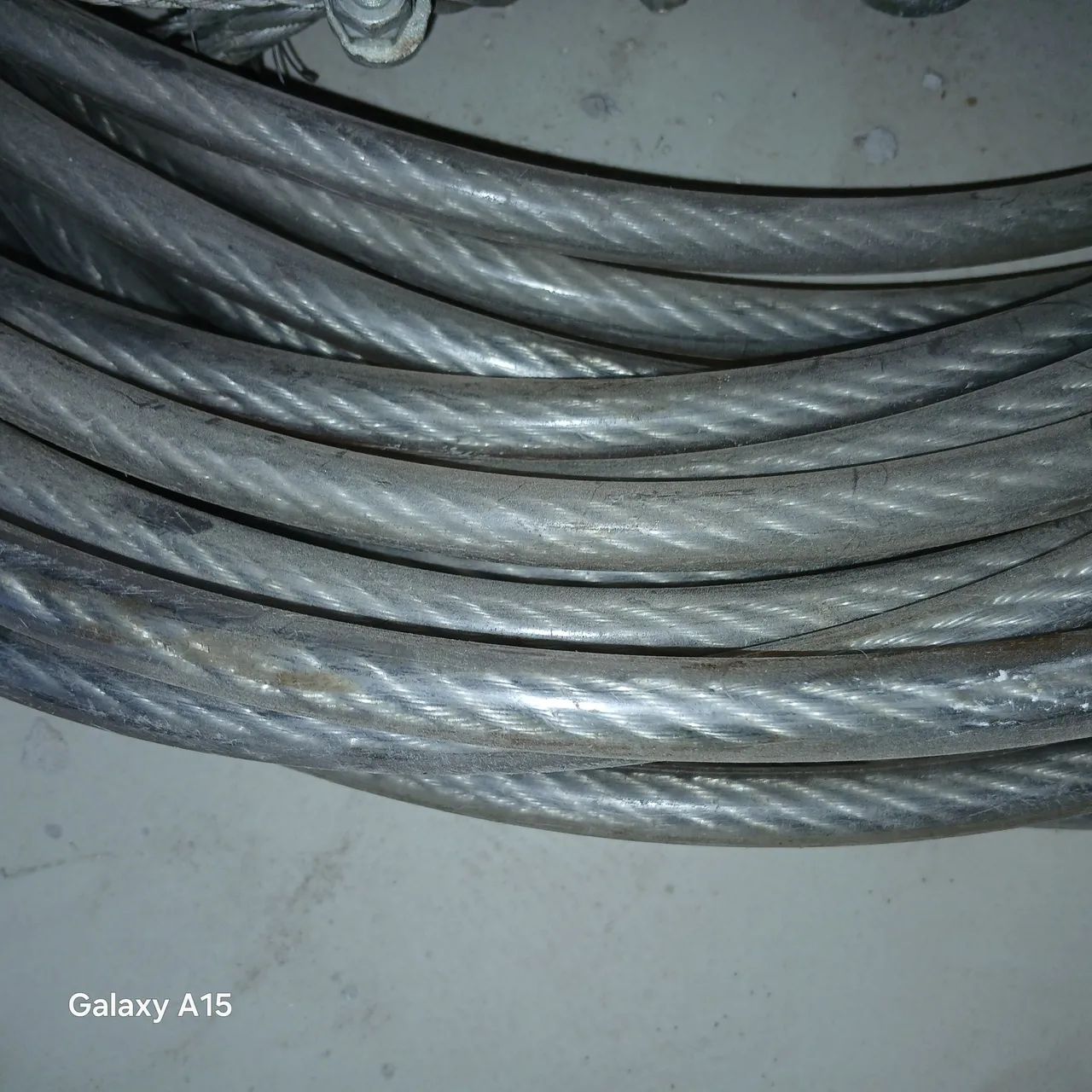 Cabo de aço galvanizado 20m reboque guincho 