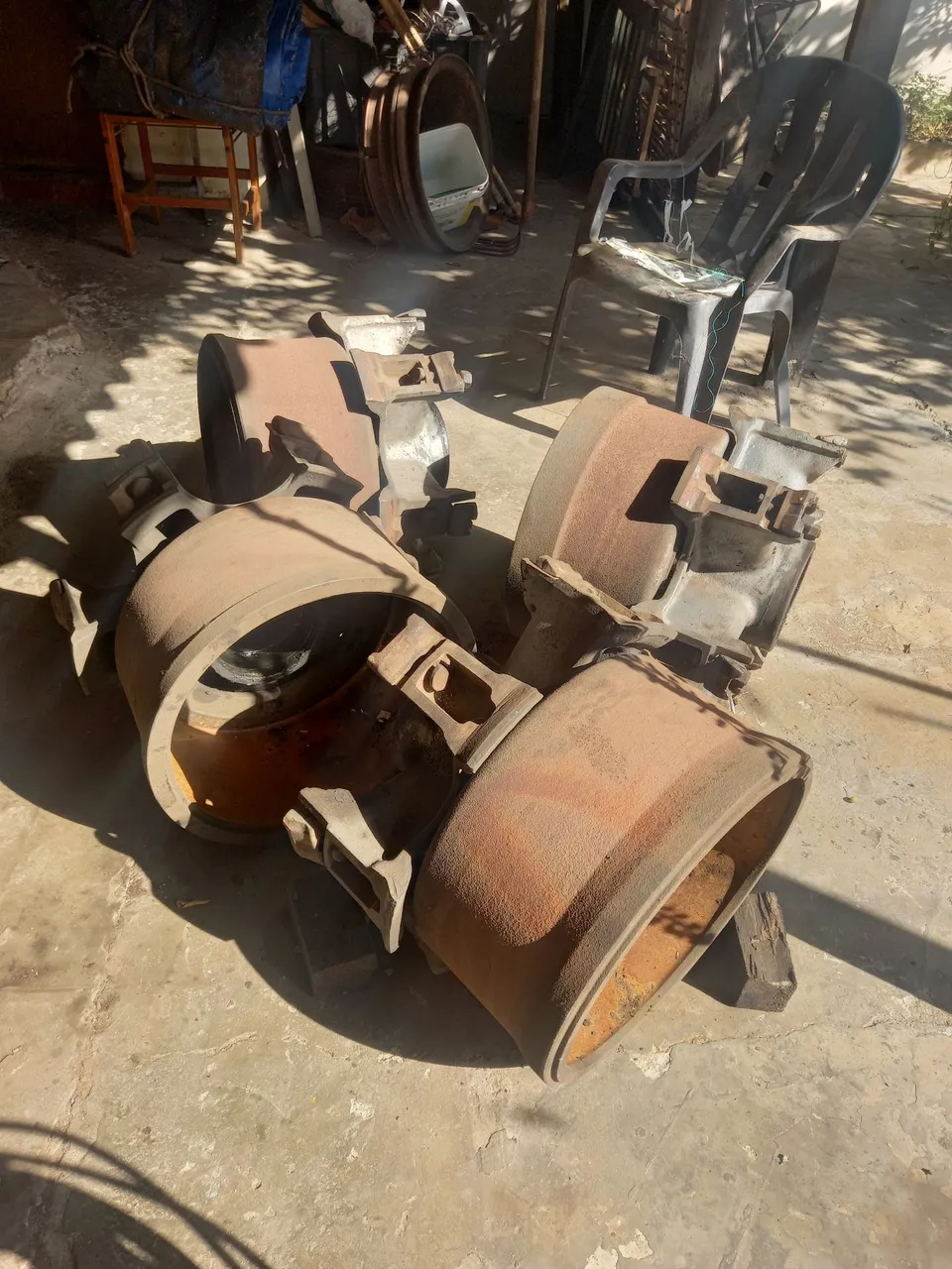 Cubo 1100 e Panela da carreta randon com rolamento grande