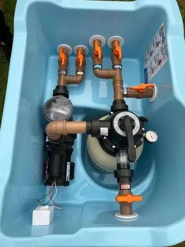 Manutenção em motor de piscina, filho, instalação. 