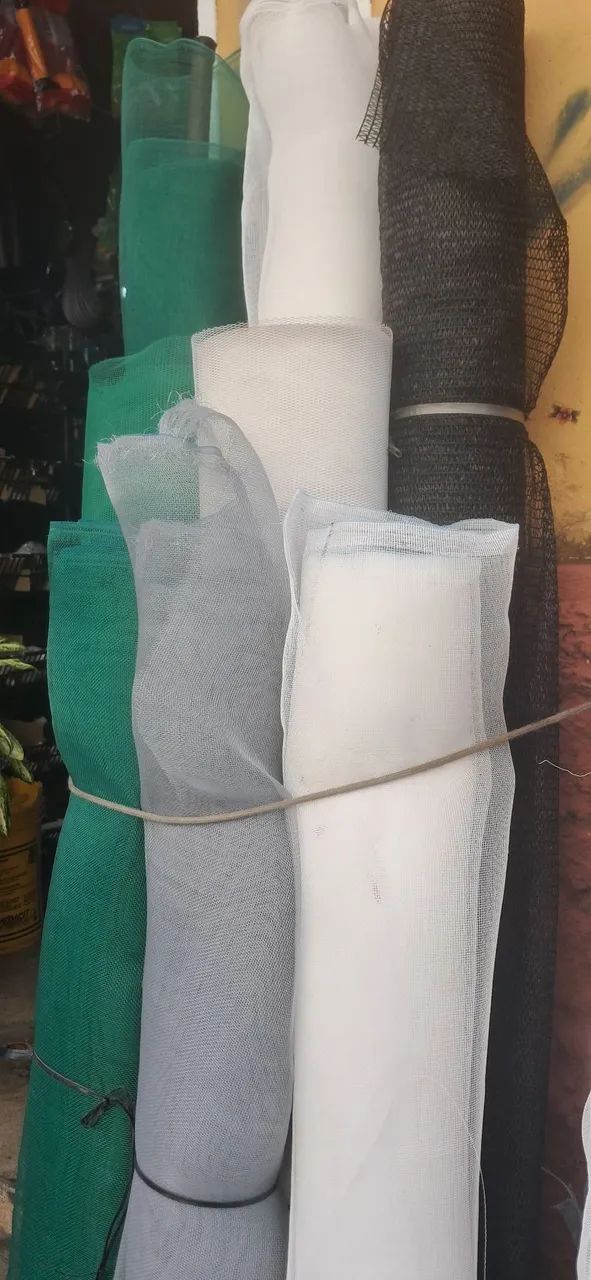 Tela de plástico e nylon 