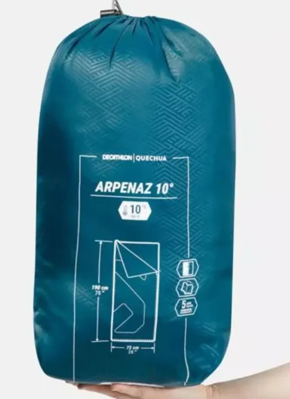 Acampamento/Saco de Dormir de Trilha Arpenaz 10ºC Quechua-azul