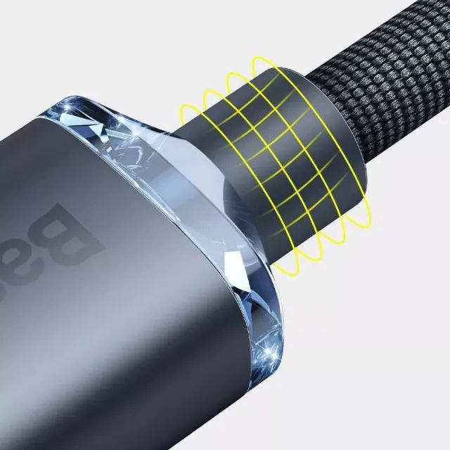 Cabo de carregamento rápido Baseus Crystal Type C para iPhone 20w 2m preto - Foto 5