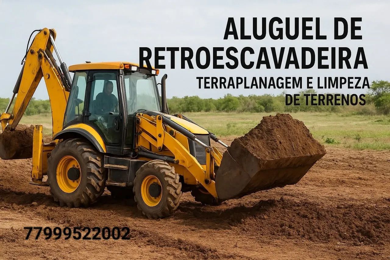Retroescavadeira para aluguel 