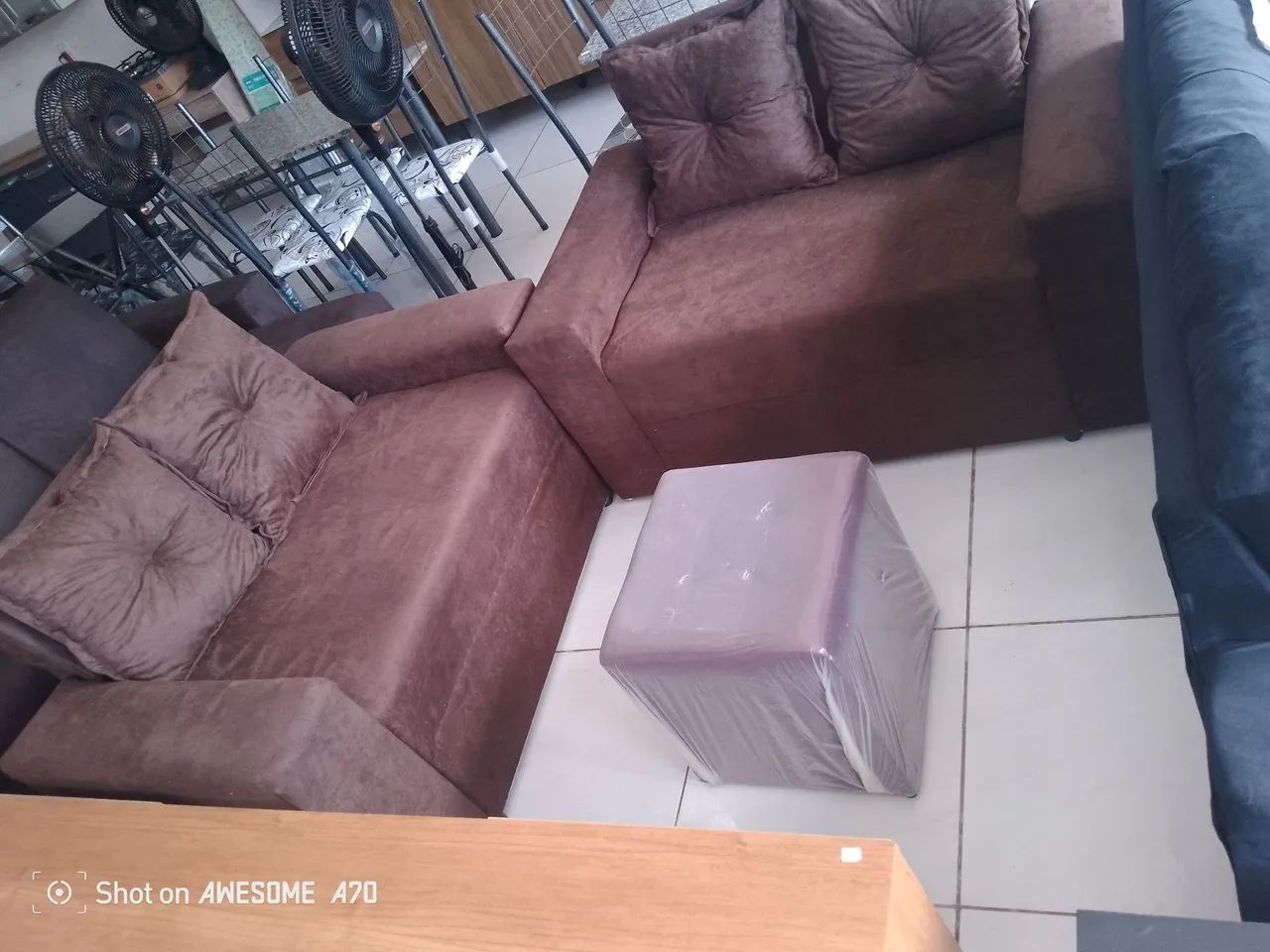 Sofá 4 Lugares compacto para ambientes pequenos entrega grátis  - Foto 2