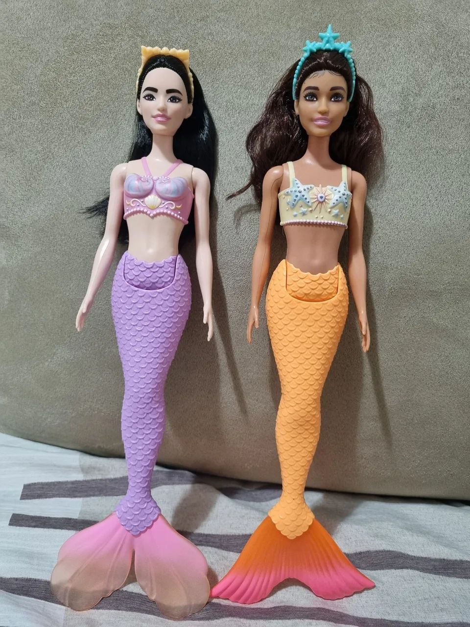 Lote barbie sereia dreamtopia cabeça made to move corpo odile - Foto 3