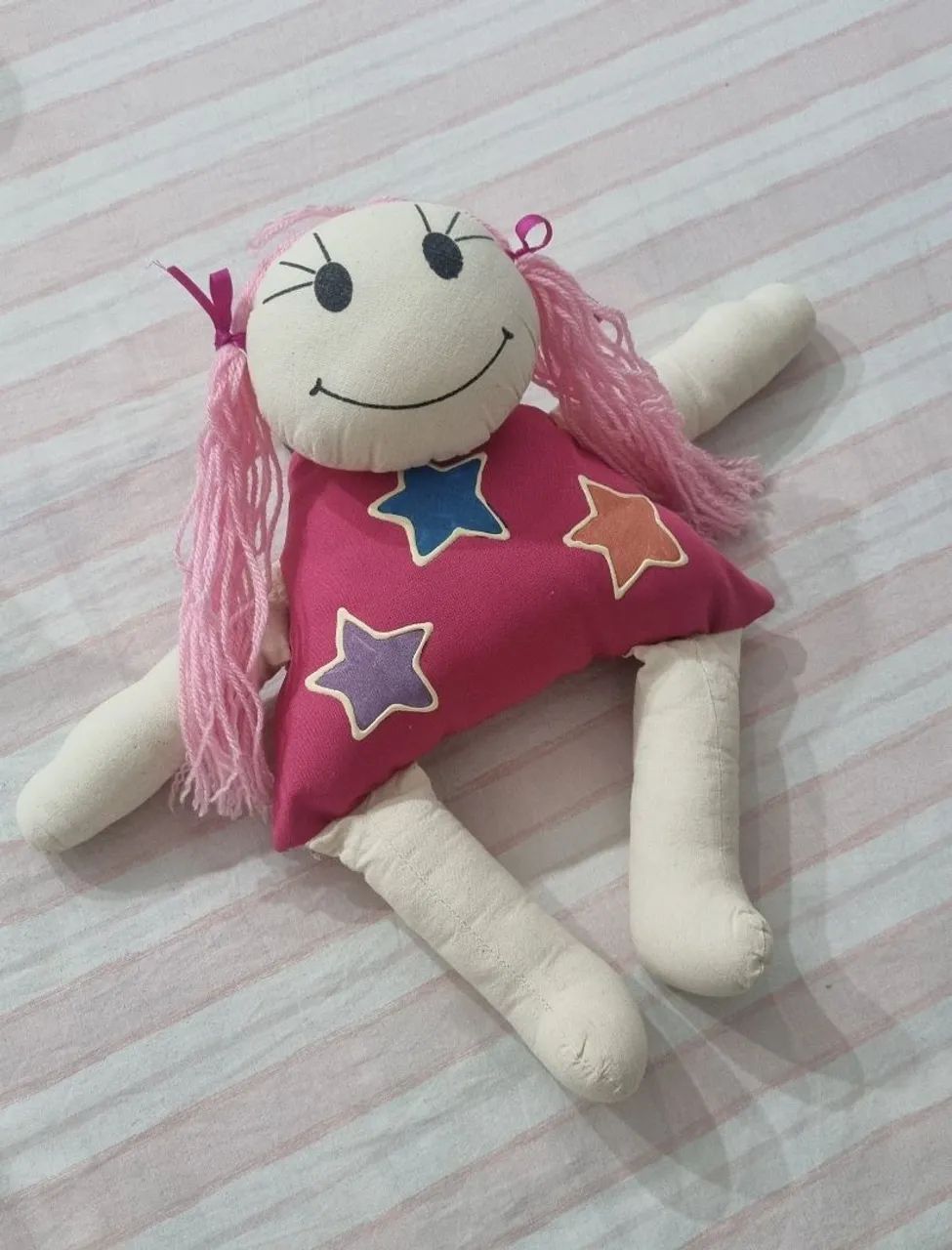 Boneca de Pano de Algodão - NOVA - Foto 2