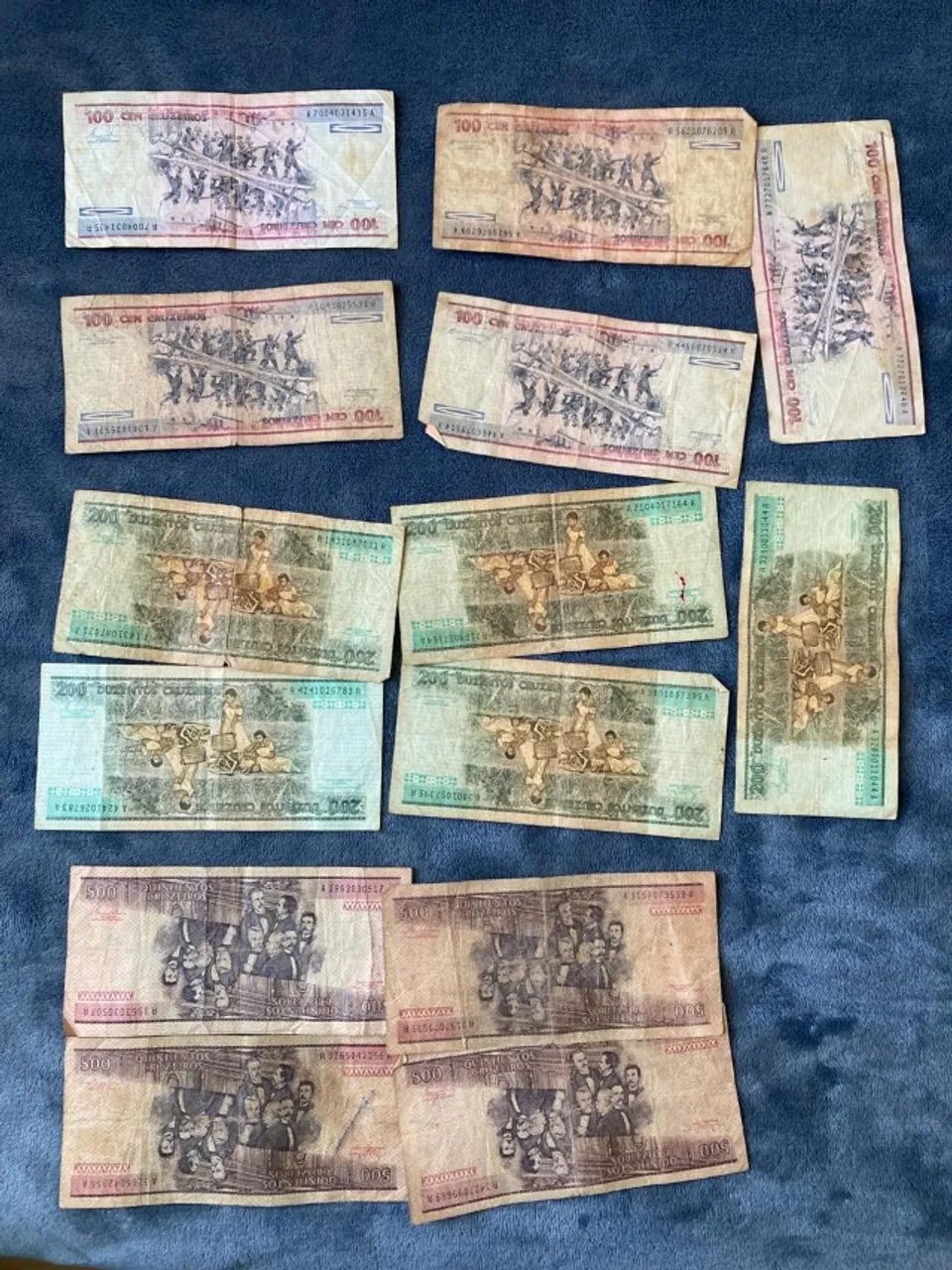 Cédulas antigas 100, 200, 500 cruzeiros - Foto 3