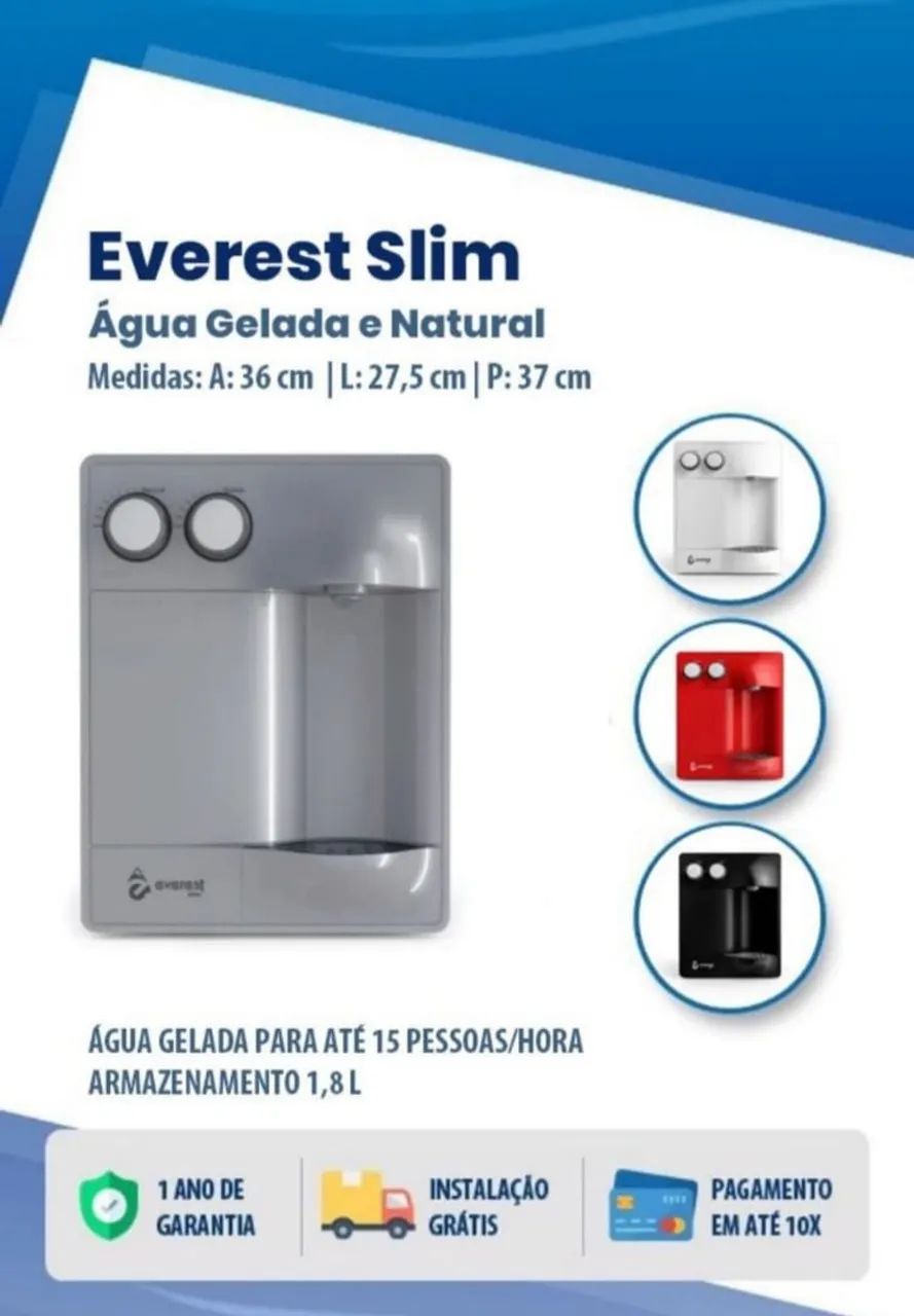 Purificador de água gelada e natural Superzon INSTALAÇÃO IMEDIATA - Foto 2