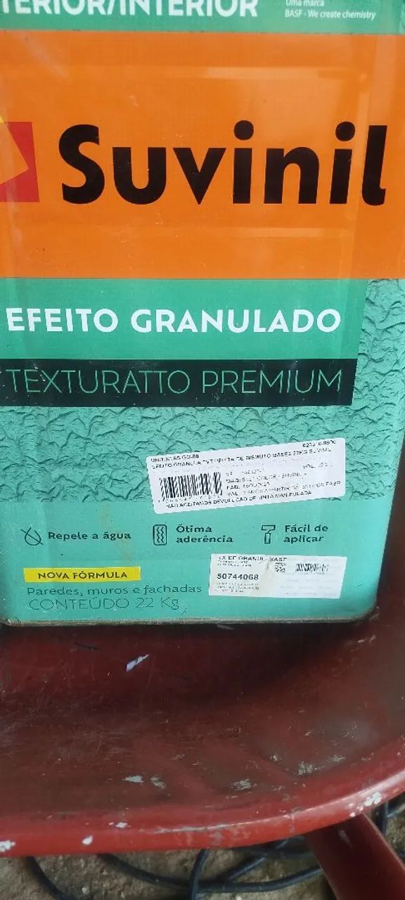 Tinta Texturat  Suvinil Efeito Granulado 22kg - Foto 4