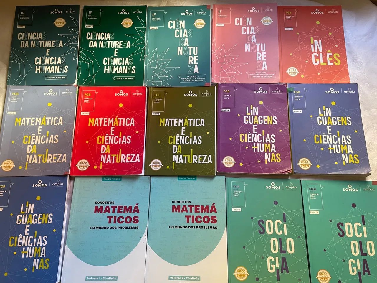 Livros Didáticos Ensino Médio - Vários Títulos Somos/Amplia - Foto 3