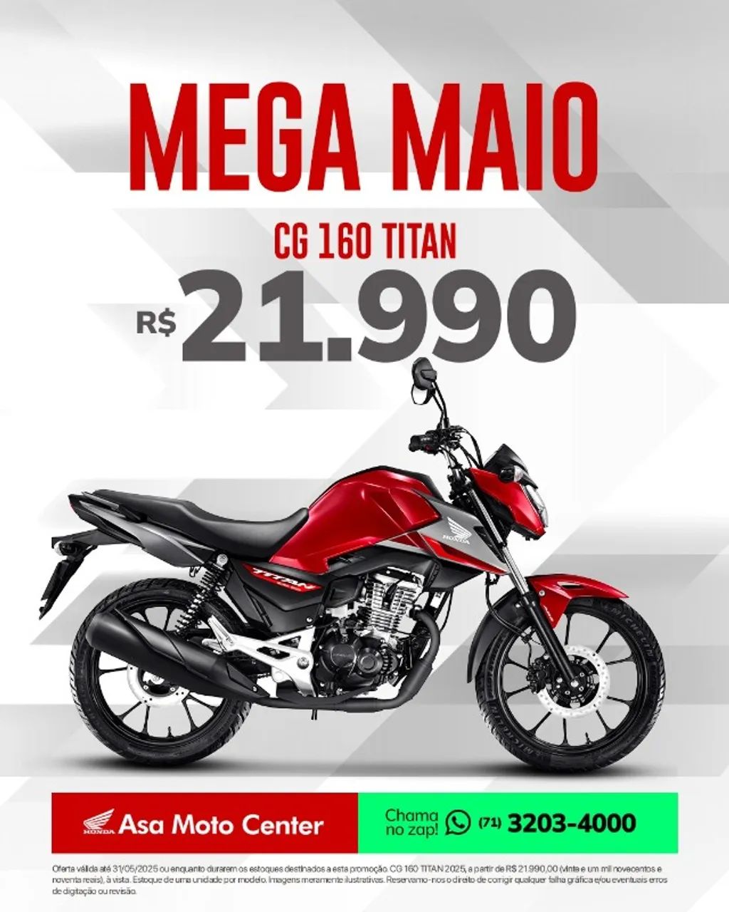 PROMOCAO DA LINHA CG 160  * WHATSAPP - Foto 2