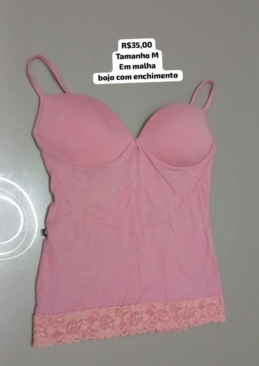 Camisa feminina com zíper tamanho M - Foto 3