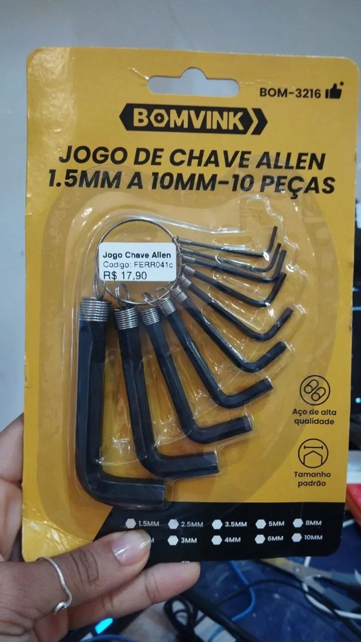 Jogo Chave Allen BOM-3216 9 peças Bomvink - Foto 4