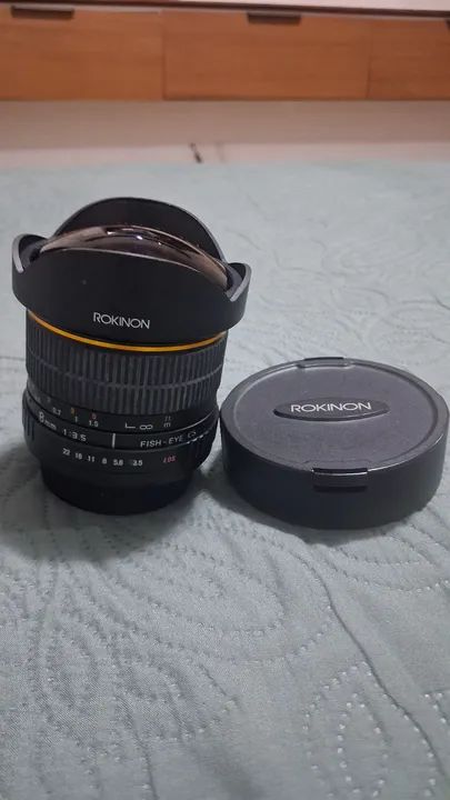 Lente Rokinon 8mm Fish-Eye para Câmeras Canon EOS - Foto 4