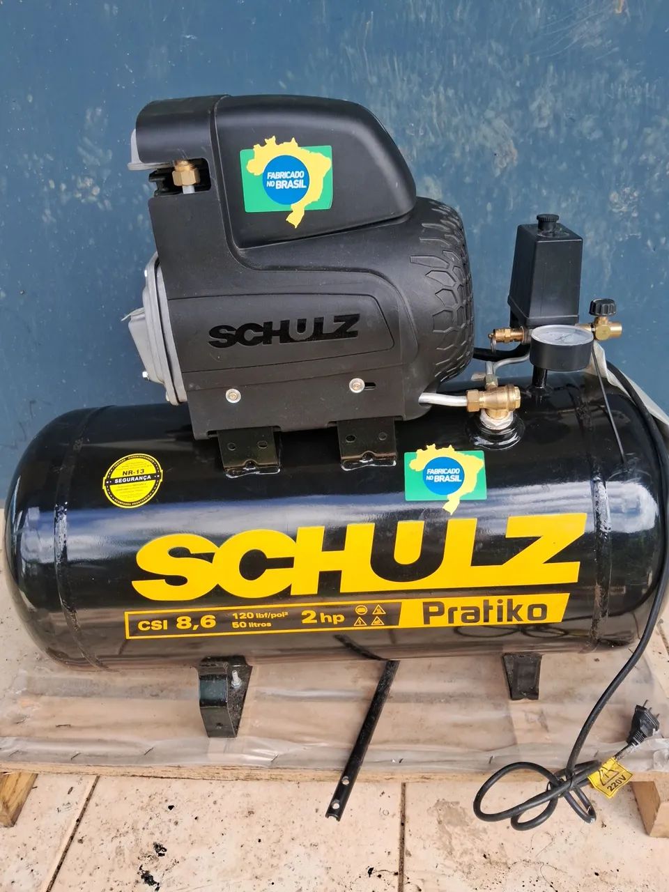 Compressor de ar Schulz 50 litros .  - Foto 4