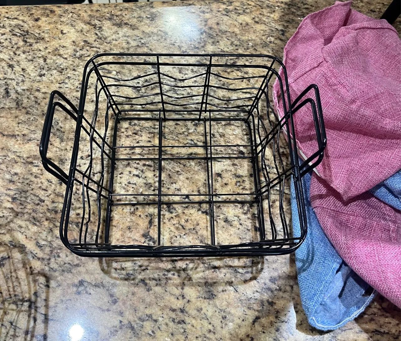 Cestas Decorativas em Metal com Tecido - Foto 2