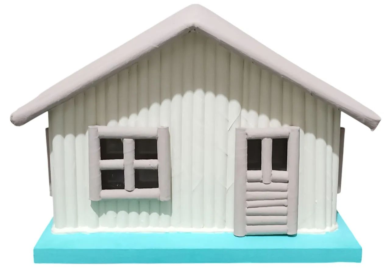 Abajur/Luminária em formato de casa - Decoração Quarto Bebê - Foto 3