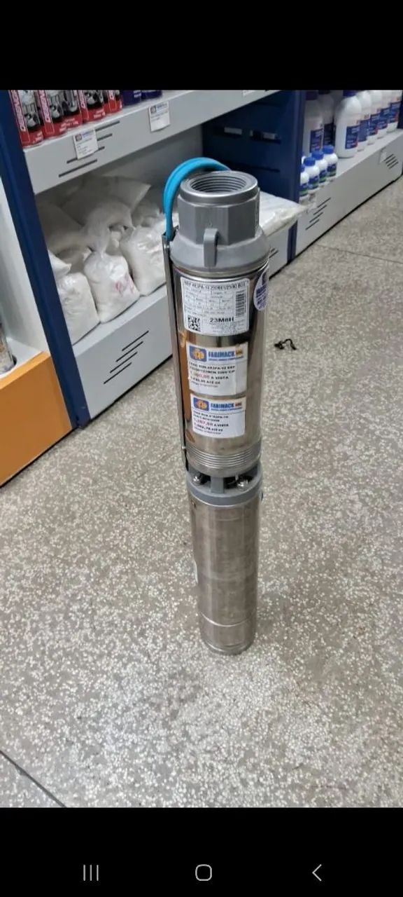 BOMBA SUBMERSA 1CV 4" MONO 220V C/PAINEL