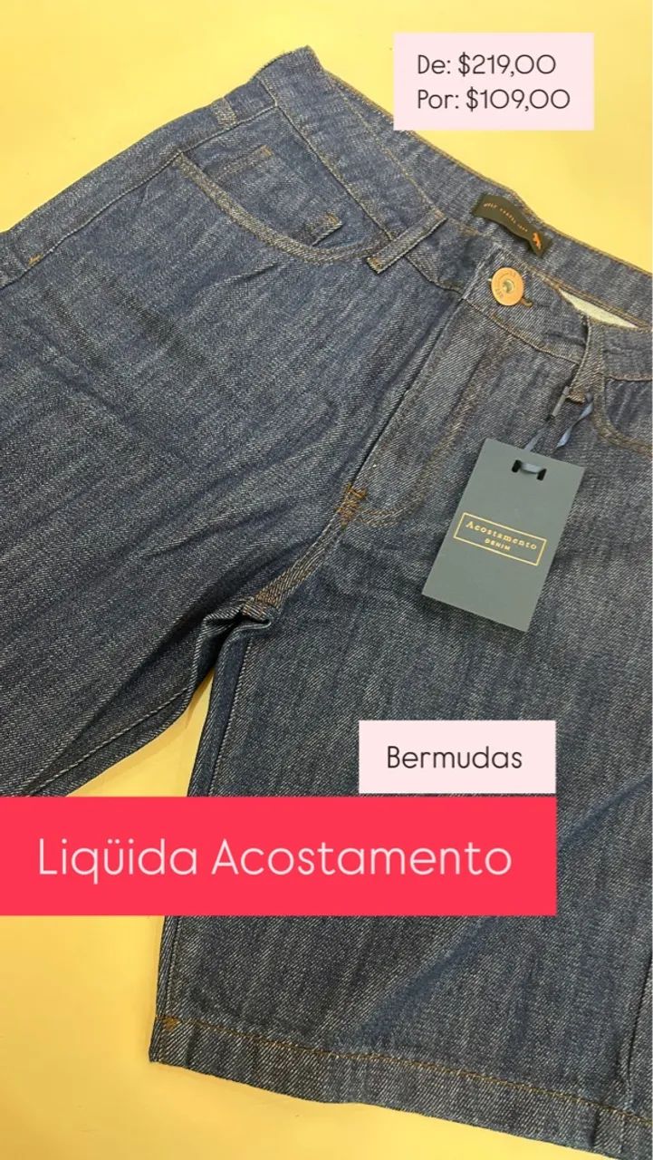 Bermuda Jeans Acostamento - Liquidação!