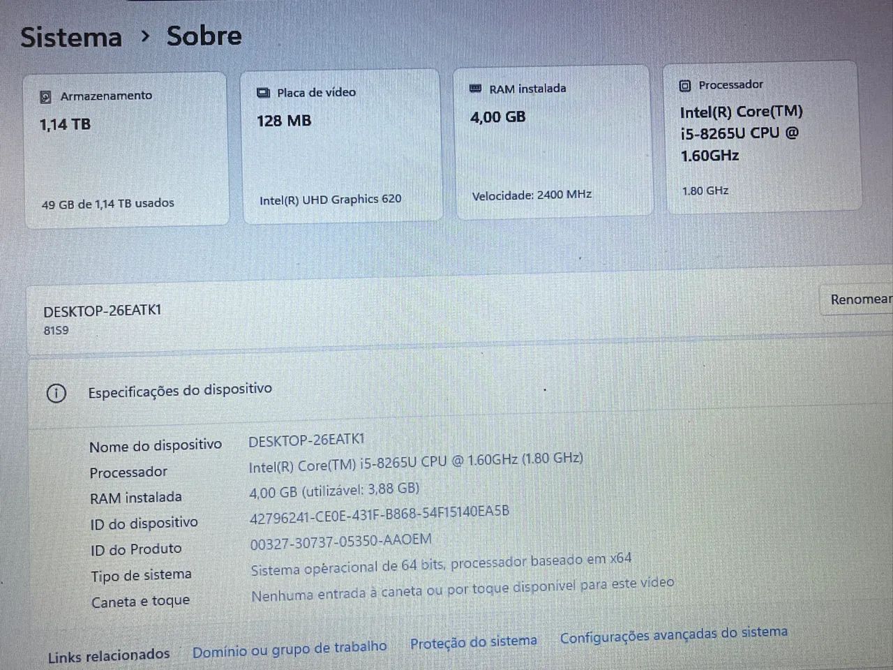 Notebook Lenovo ideapad s145 intel core i5 - Foto 3