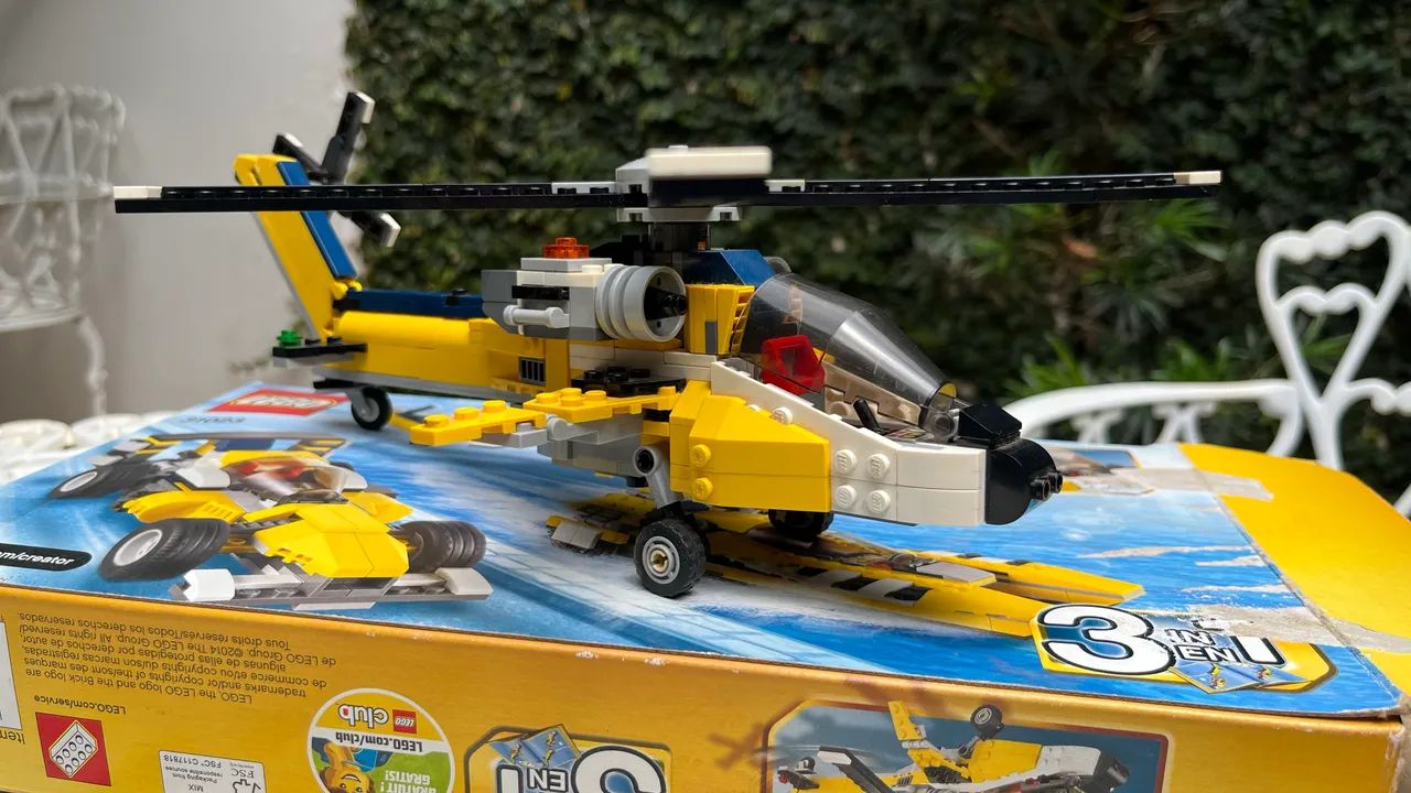 Lego helicóptero, barco ou carro ( 3 em 1)  - Foto 3