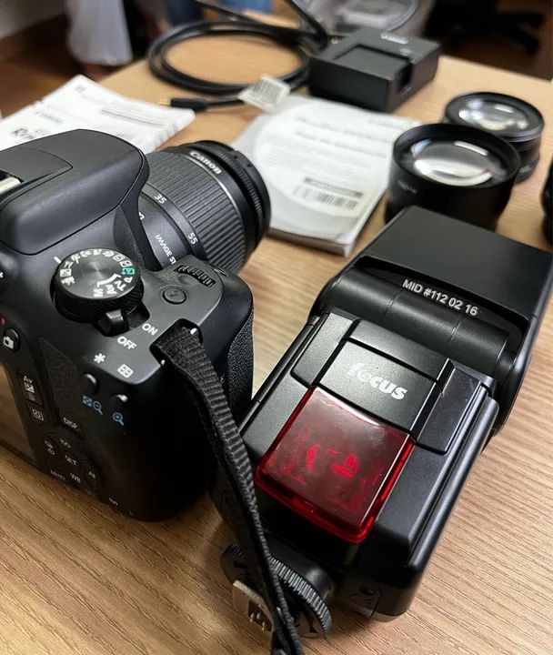 Câmera Canon EOS Rebel T6 - 18-55mm - Foto 4