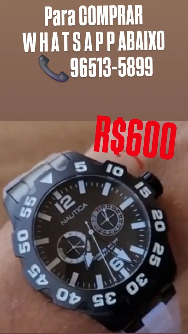 Relógio NAUTICA ORIGINAL FUNCIONAL ALL BLACK  - Foto 2